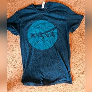 Vintage teal navy NASA t shirt from Johnson Space Center Houston